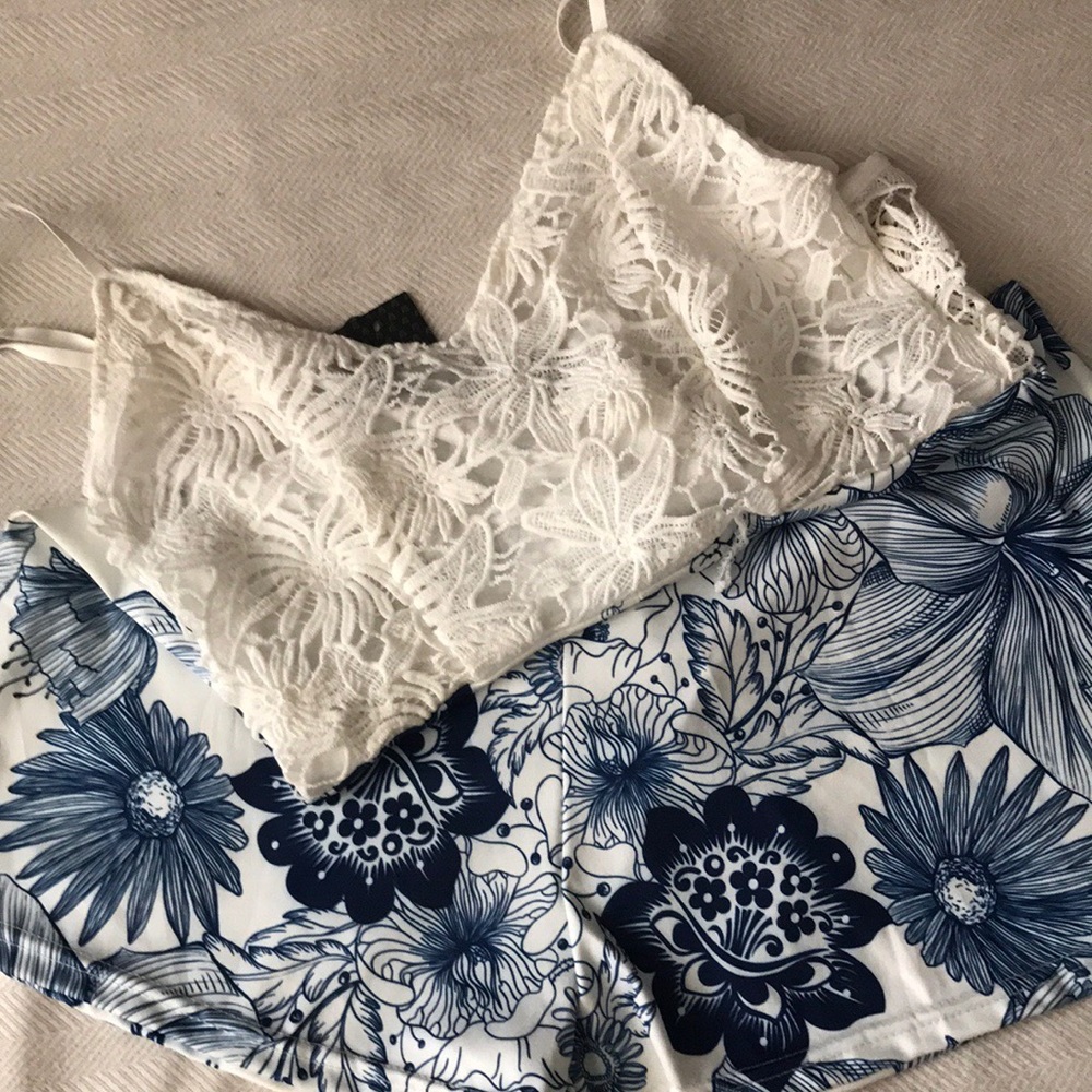 Cute lace romper